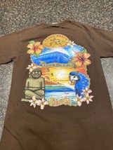 VINTAGE Hanes Beefy-T Size S Brown Cocoa Beach Surf Company Shirt Cotton Tee - £14.01 GBP