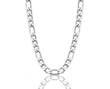 Figaro Chain Necklace Stainless Steel Real Gold Plated  8.5Mm Width, Siz... - $19.23
