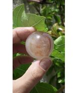 Hematoid quartz //  Fire quartz //  Golden healer quartz // Crystal sphere - $41.57