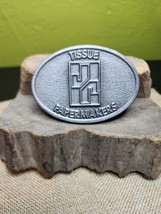 James River Tissue Papermakers Metal Employee Belt Buckle  VTG USA - $27.69