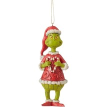 Jim Shore Dr. Seuss The Grinch Holding Candy Cane Hanging Ornament,5.31&quot;... - $38.99