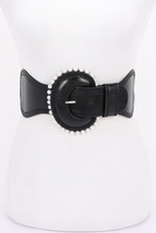 Pearl Metallic Pu Elastic Belt - $33.45