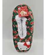 Hello Kitty Fuzzy Babba Slipper Socks Shoe Size 7 - 9 1/2 - 1 Pair - $254.58 MXN