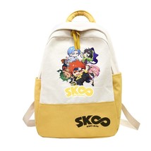 New Japanese Anime SK8 the Infinity  Backpack Patchwork Canvas Shoulder School B - £33.50 GBP