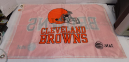 Cleveland Browns Flag Banner AT&amp;T Football NFL 2 sided 24&quot; x 36&quot; - £10.82 GBP