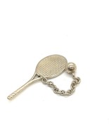 Vintage Sterling Tiffany and Co. Tennis Racket Ball Chain Link Figure Mi... - £230.74 GBP