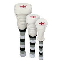 ASBRI ENGLAND GOLF DRIVER, FAIRWAY OR HYBRID HEADCOVER. WHITE. - $31.28+