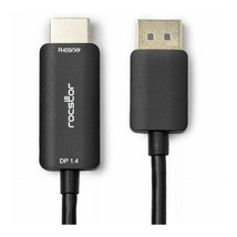 Rocstor Y10C670-B1 DISPLAYPORT 1.4 TO HDMI ACTIVE CABLE 6FT - $44.28