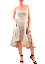 KEEPSAKE Womens Dress With You Midi Strapless Elegant Stylish Pale Grey Size S - £27.33 GBP