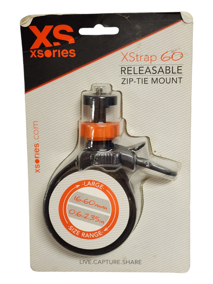 XSories XStrap 60 Releasable Zip-Tie Camera Mount Large Fits All GoPro - $10.36
