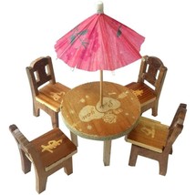 Multicolor Wood Chair Miniature and Table Toy Set For Kids - $25.30