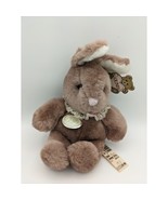 1985 VTG Gund Pudgy Bunny Rabbit Collar Stuffed Animal Plush Ear Filene&#39;... - £13.12 GBP