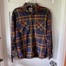 Levi’s Shirt Men’s Size Large L Plaid Button Up Long Sleeve Colorful - £7.10 GBP