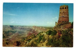 Vintage Postcard Watch Tower Grand Canyon National Park Arizona Navajo Painted - £7.46 GBP