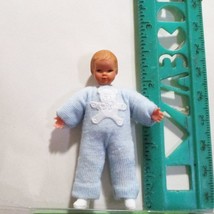 Baby Boy Doll 20 1771b Blue Outfit w Applique Caco Dollhouse Miniature - £10.77 GBP