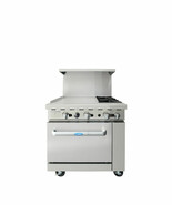 Stove AGR-2B24GL  36&quot; Gas 24&quot;Griddle, 2 Burner Restaurant Range, Free Li... - $3,811.80 CAD