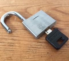 Master Lock 40mm Hardened Brushed Steel Small Padlock Gym School Locker ... - $14.99