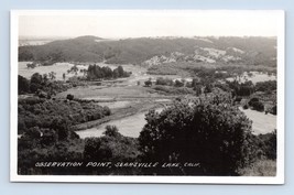 RPPC Observation Point Searsville Lake California San Mateo County Postcard N11 - £8.51 GBP