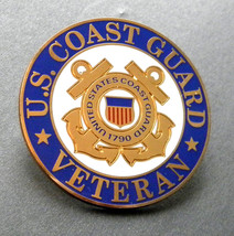 Uscg Coast Guard Veteran Lapel Hat Pin Badge 1.5 Inches Usa - $6.57