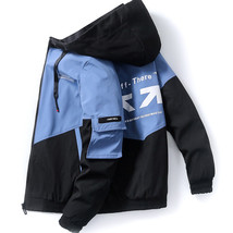 FGKKS Autumn  Men Hooded Jackets Fashion Hip Hop Zipper Jacket Coat High Street  - £67.28 GBP