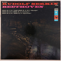 Beethoven / Rudolf Serkin – Sonata No. 8, 14, 23 - 1956 Mono 6-Eye  LP ML 5164 - £8.93 GBP
