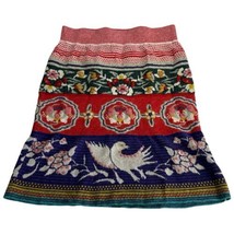 Moth Anthropologie Chava Folk Knit Boho Sweater Skirt Womens Size XS - $29.69