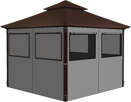 Homegroove Universal Replacement Privacy Curtain For Gazebo: 12&#39;, And Backyard. - $141.95