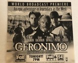 Geronimo Tv Show Print Ad Matt Damon Gene Hackman Robert Duvall Tpa15 - £4.72 GBP