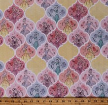 Cotton Kids Disney Princesses Videos Pink Fabric Print by the Yard D787.95 - £7.82 GBP