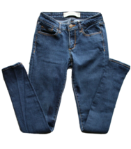 Abercrombie &amp; Fitch Juniors Super Skinny Blue Denim Jeans ~0R ~ RN 75654 - £8.17 GBP