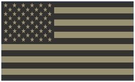 Desert Tan Tactical American Flag Sticker Decal (Select your Size) - $1.97+