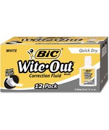 White, 20 Ml Bottle, 1/Dozen Bic Wofqd12We Wite-Out Quick Dry Correction... - £25.14 GBP