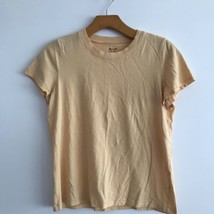 Madewell T-Shirt XS Yellow Women&#39;S Softfade 100% Cotton Perfect Vintage Tee - £9.51 GBP