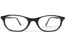 Neostyle Petite Eyeglasses Frames COLLEGE 189 900 Black Gray Striped 47-19-140 - £50.85 GBP