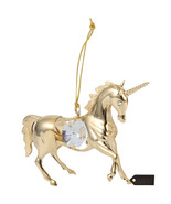 Matashi 24K Gold Plated Crystal Studded Unicorn Ornament Christmas Gift ... - $27.22 CAD