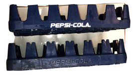 RARE 1970s Vintage Pepsi Plastic Crate Royal Blue &amp; Raised Letter Emboss... - $32.43