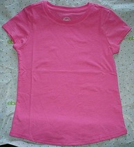 Wonder Nation Girls Essential T Shirt MEDIUM (7-8) Pink Fade Resistant - $9.75