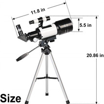Beginner 300Mm Astronomical Telescope Fits Hd Viewing Space Star Moon W/... - £48.46 GBP