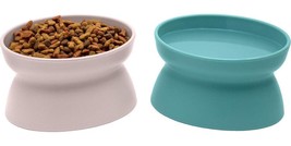 Kitty City Raised Cat Food Bowl Collection/Stress Free Pet Feeder and Waterer - £11.15 GBP