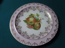 Gloria Germany Tray Floral Molded Golden and Pink Borders [*4-1Q] - £36.17 GBP