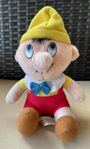 Vintage 1985 Walt Disney Animated Film Classic Pinocchio Plush Stuffed Doll 8&quot; - £7.82 GBP
