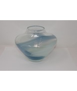 Unsigned Hand Blown Art Glass Swirled 5&quot; Vase - $31.99