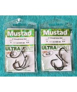 (2) Mustad - 9174NP-BR - 4/0 - ULTRA POINT O&#39;Shaughnessy HOOKS  4-PACKS ... - $5.89