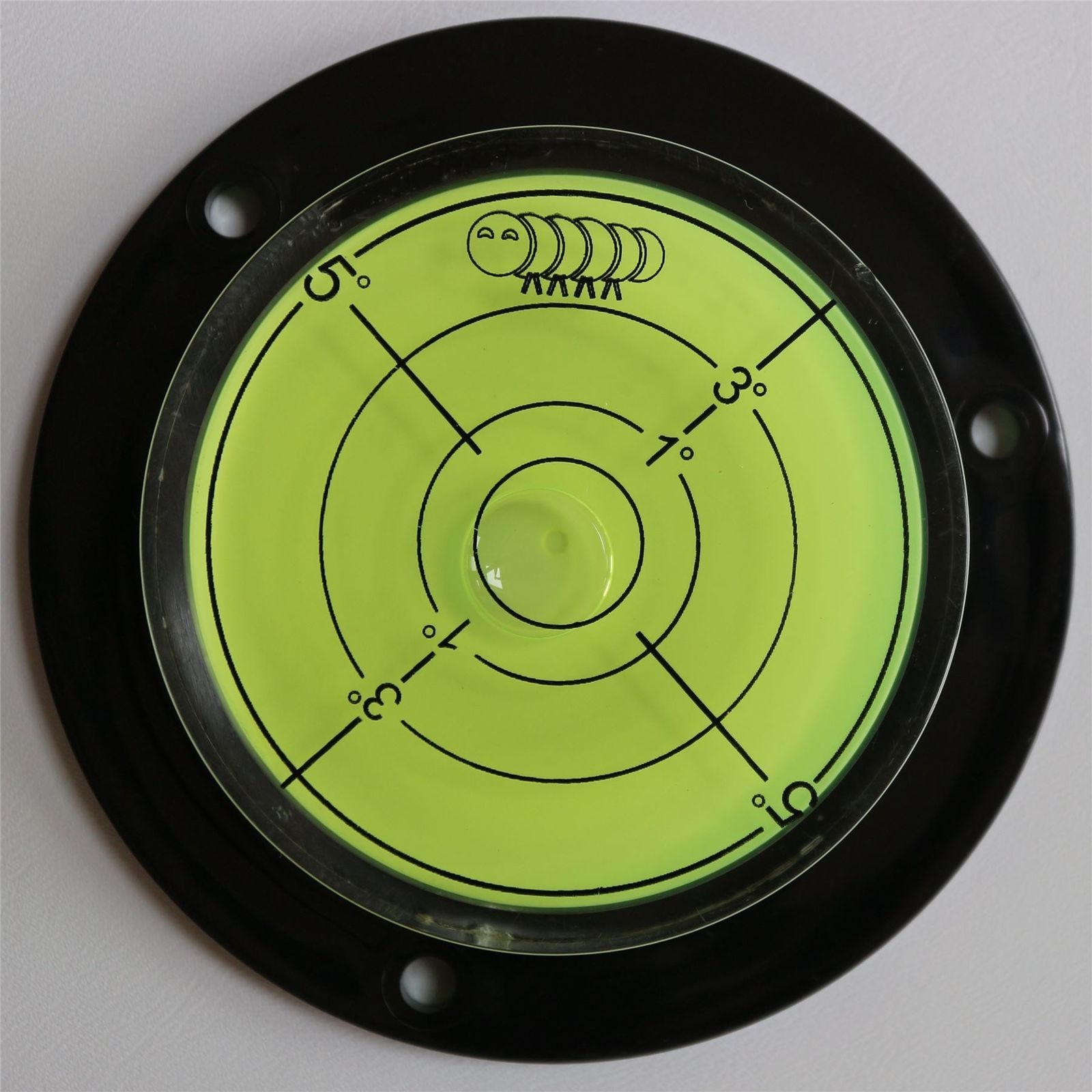 Flanged Circular Angle Large Spirit Bubble Level (Green Liquid) 80mm - $9.18