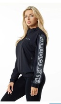 ALPHALETE Women’s EXP Tech Windbreaker- Black Matter, Size Small - $37.40