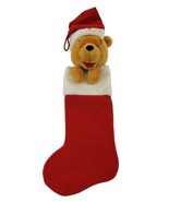 Vintage Walt Disney Winnie The Pooh 3D Head Stocking Christmas Holiday 1... - £14.97 GBP