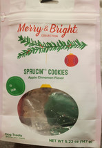 Merry&amp;Bright Sprucin&#39; Cookies Dog Treats 5.22oz. (2 Bags) - £7.83 GBP