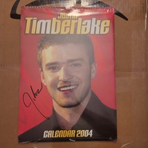Justin Timberlake Signed 2004 Calendar, Original, Vintage, Great Gifts - $1,337.97 MXN