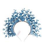Blue Leaf Crown Headband Accessories Bohemian Goddess Wedding Headpiece ... - £11.96 GBP