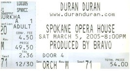 Duran Duran Concert Ticket Stub March 25 2005 Spokane Washington - $14.84